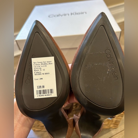Calvin Klein Hilda Suede Stiletto 7.5 - Picture 9 of 16